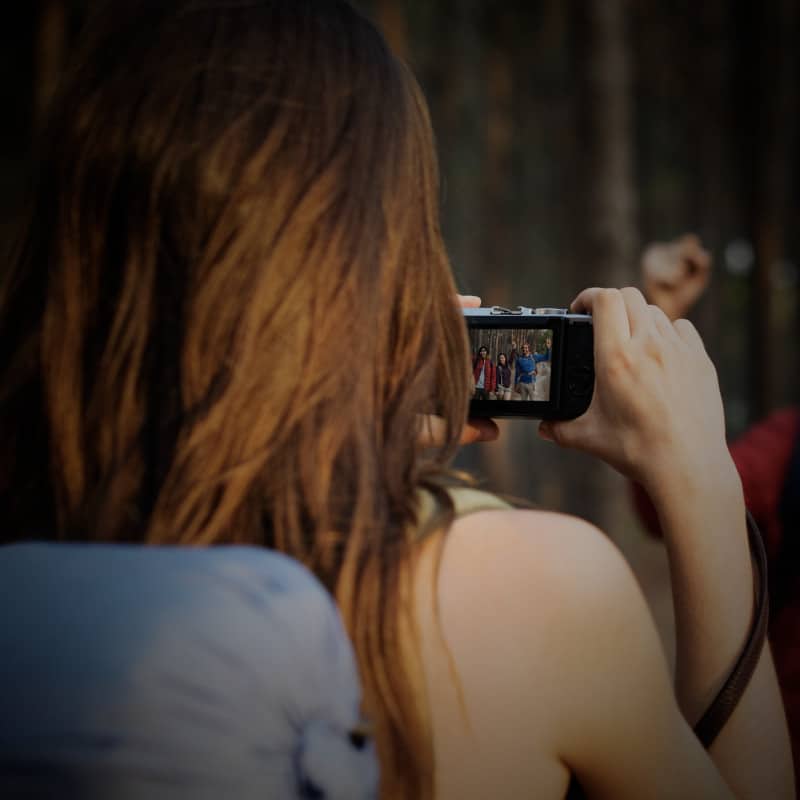 Filming business video on a phone