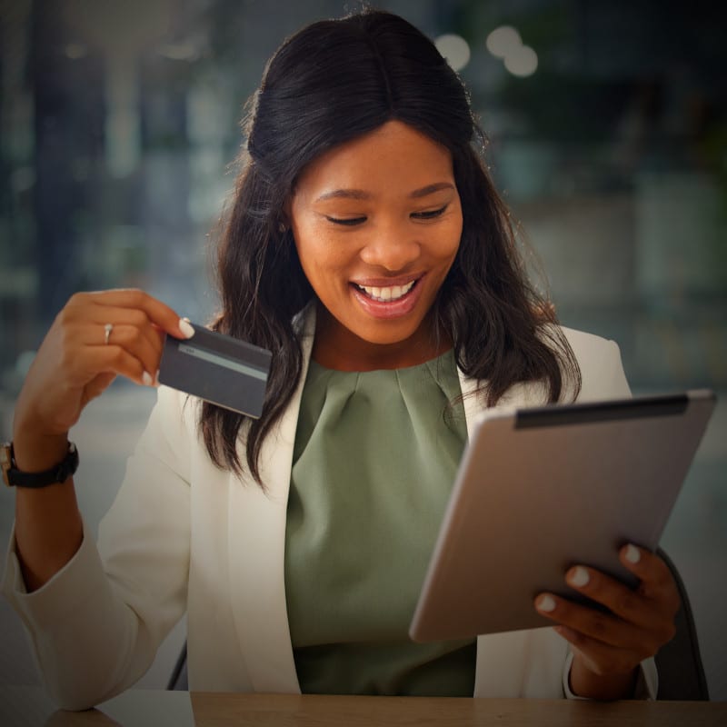 A woman enjoys the simplicity of a WooCommerce store