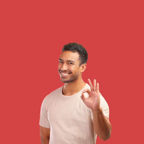 This chilled guy speaks to The One Stop Web Shop using WhatsApp.