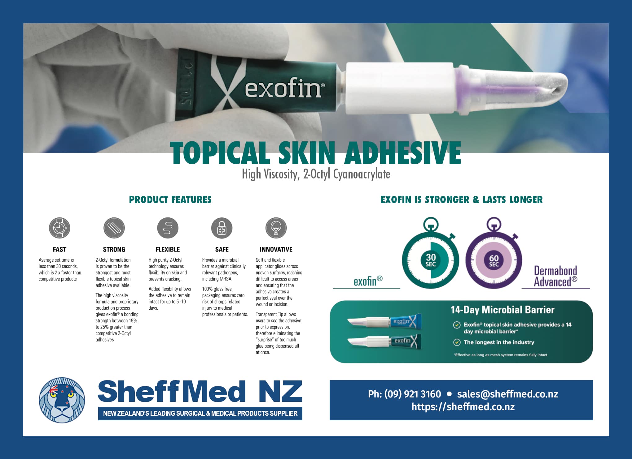 A trade journal advertisement for ScheffMed NZ Limited.