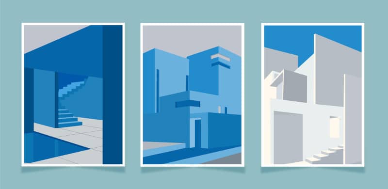 The colour palette of Brutalist Design tends toward the monochrome.