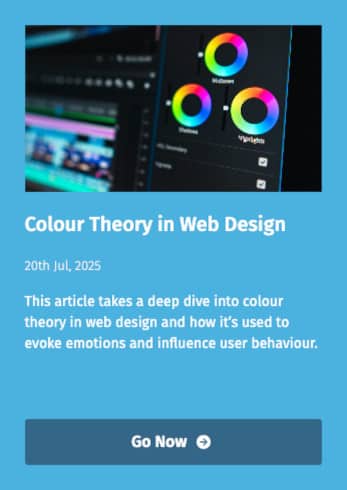 Find out more about colour theory in web design.