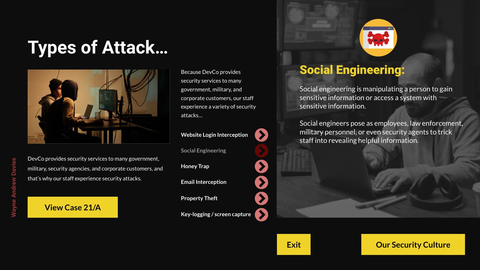 An online web security e-learning course.