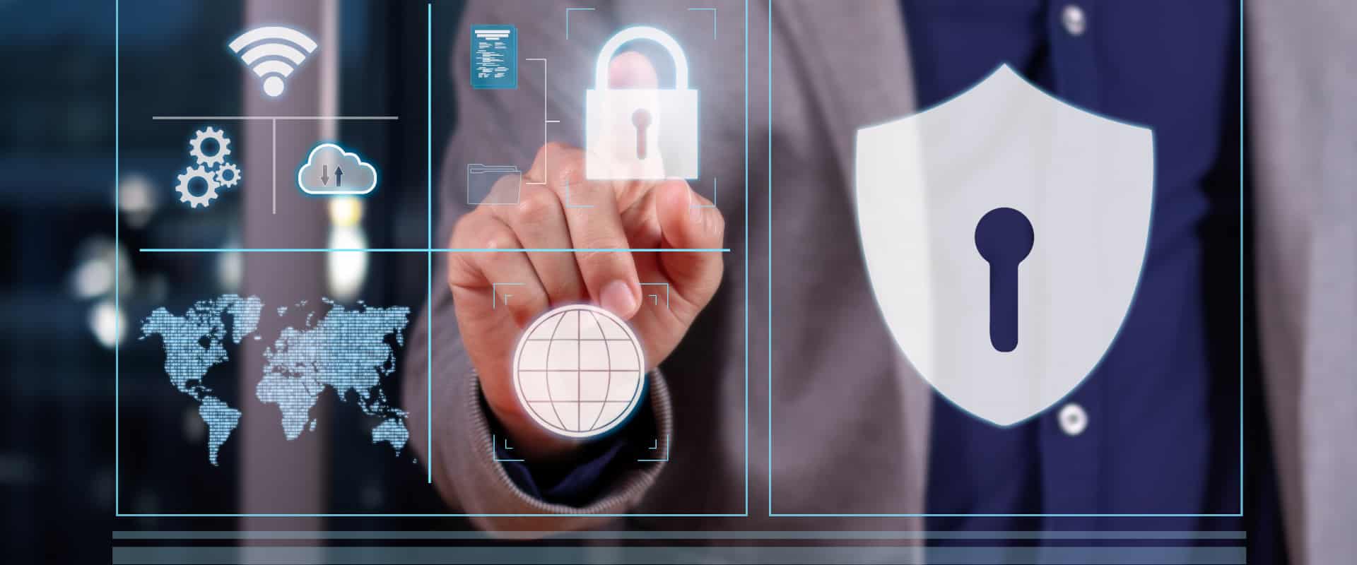 An image demostrating web security and thus how to secure a WordPress site.