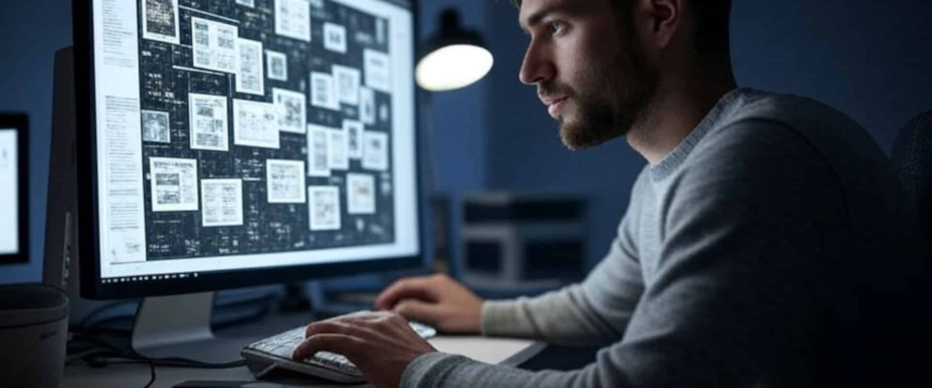 A developer works on a site that needs non-hierarchical web design.
